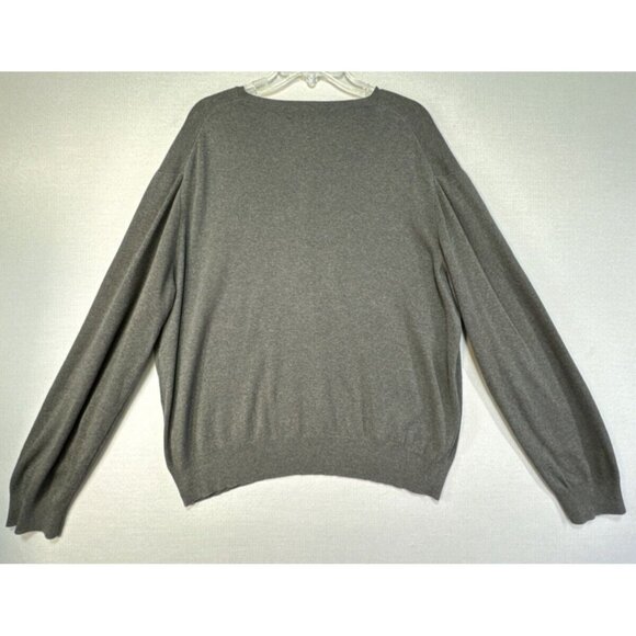 Polo by Ralph Lauren Mens Sweater Size XL Gray 100% Pima Cotton V-Neck - Picture 11 of 13